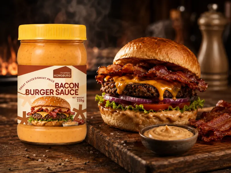 Smoky Rich Bacon Burger omaka